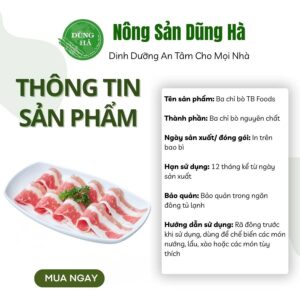 Ba chỉ bò mỹ tb foods