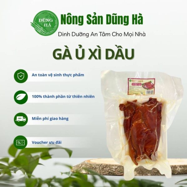 Gà ủ xì dầu