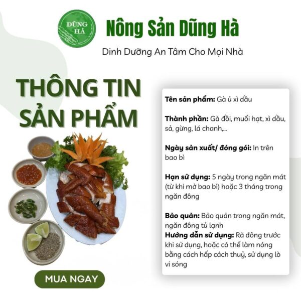 Gà ủ xì dầu