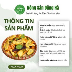 Hoa quả mix sấy giòn