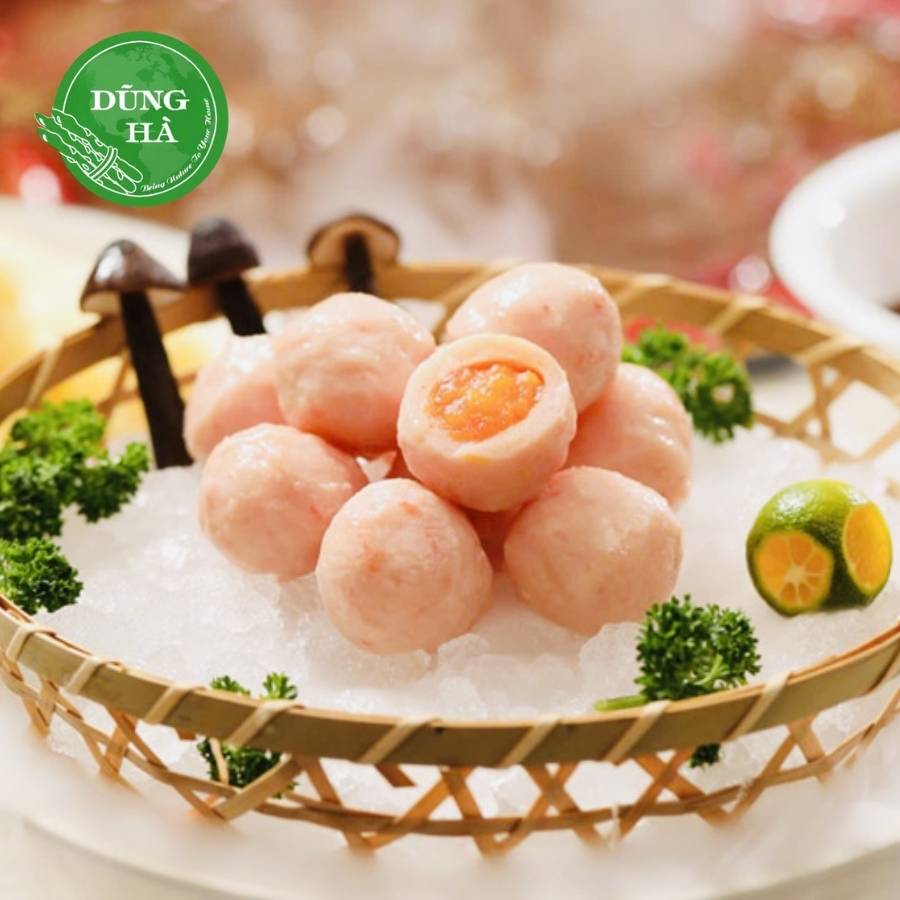 Viên lòng đỏ trứng tôm