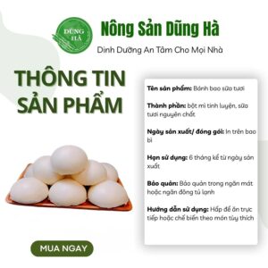 Bánh bao sữa tươi lc foods