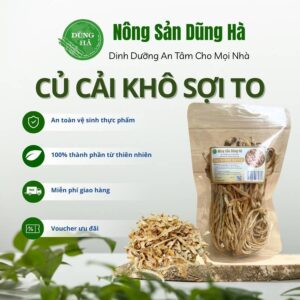 Củ cải khô sợi to