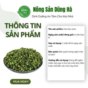 Hạt Tiêu xanh