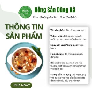 Bột củ sen mix hạt