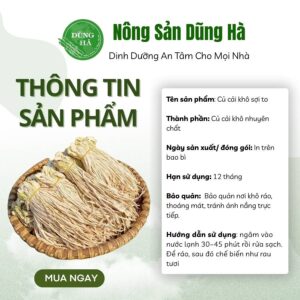 Củ cải khô sợi to