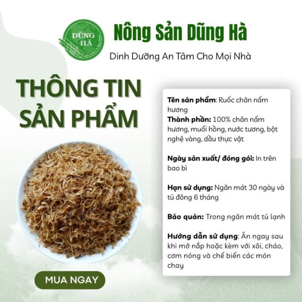 Ruốc chân nấm hương