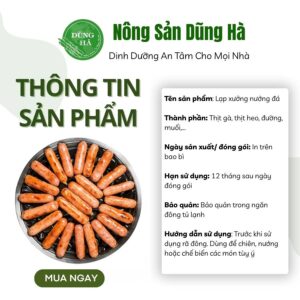 Lạp xưởng nướng đá