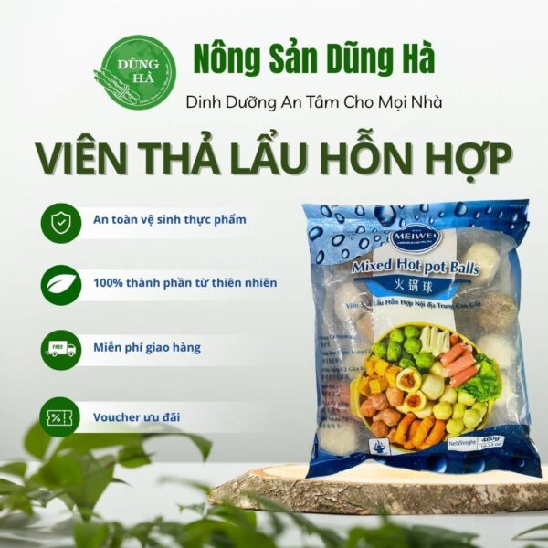 Viên Thả Lẩu Hỗn Hợp
