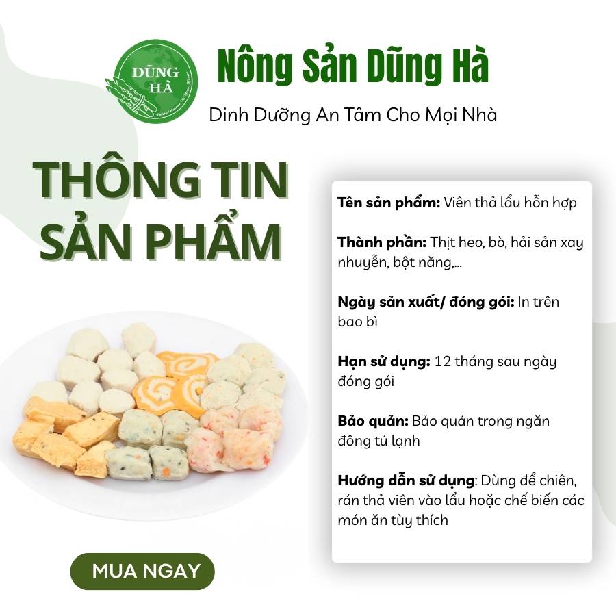 Viên Thả Lẩu Hỗn Hợp