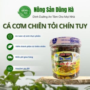 Cá cơm chiên tỏi chín tuy