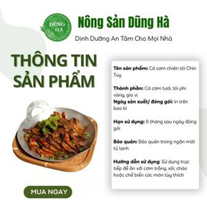 Cá cơm chiên tỏi chín tuy