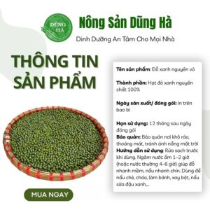 Đỗ xanh nguyên vỏ