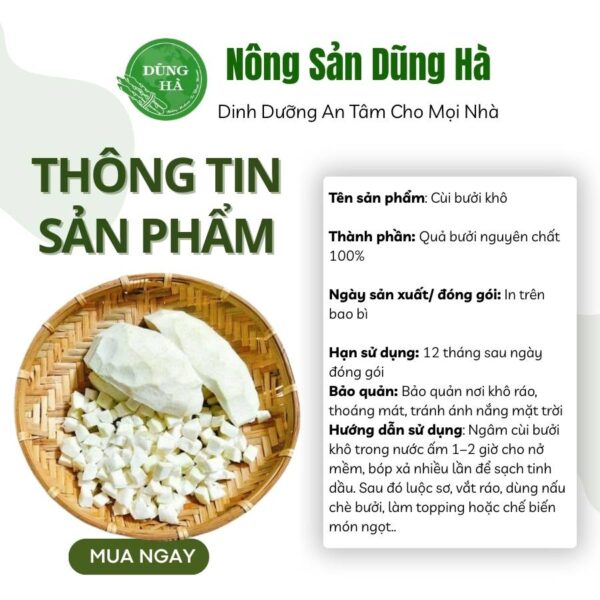 Cùi bưởi khô