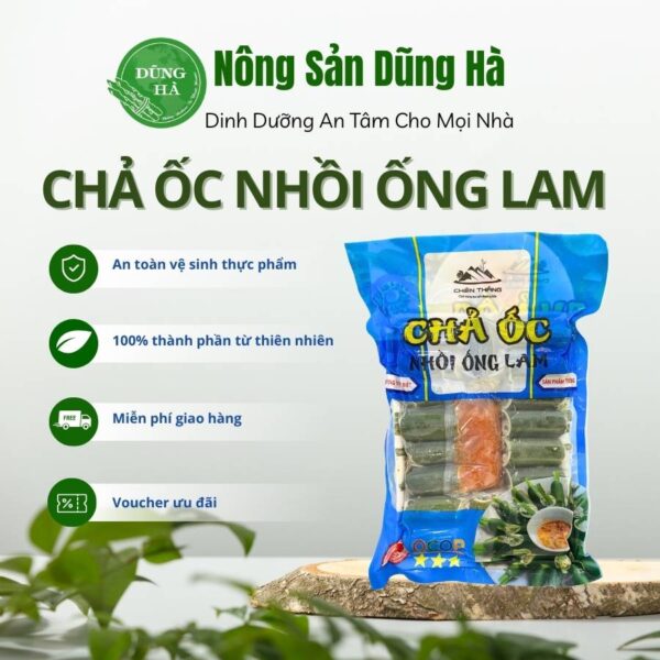 Chả ốc nhồi ống lam