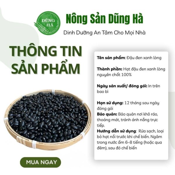 Đậu đen xanh lòng