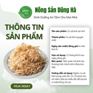 củ cải khô sợi nhỏ