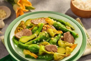 Bí nụ xào thịt bò – Món ngon thanh mát, bổ dưỡng cho bữa cơm gia đình