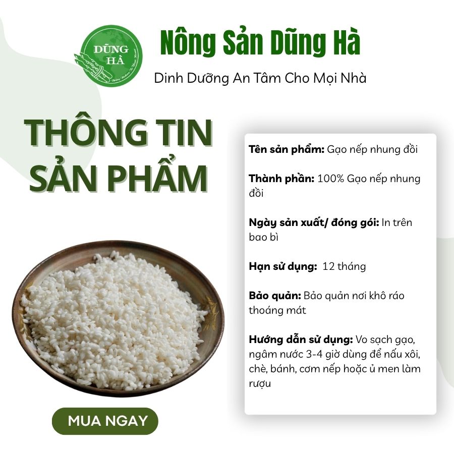 Gạo nếp nhung đồi