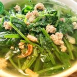 Canh cải bó xôi thịt bằm – Món canh thanh mát, bổ dưỡng cho cả gia đình